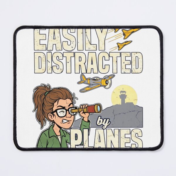 Item preview, Easily Distracted by Planes – pilot aviation enthusiast designed and sold by w66aboo.