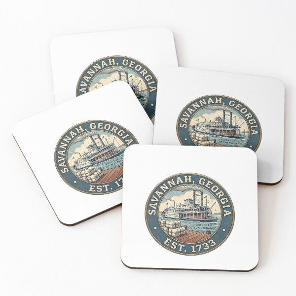 Item preview, Savannah Est. 1733 - Retro River Port & Cotton Exchange Sticker designed and sold by Digital Dreams Arts.