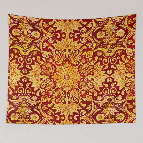 Item preview, Tropical Treasures: Vibrant Fiery Elegant Floral Patterns designed and sold by RoyalStarsPatts.