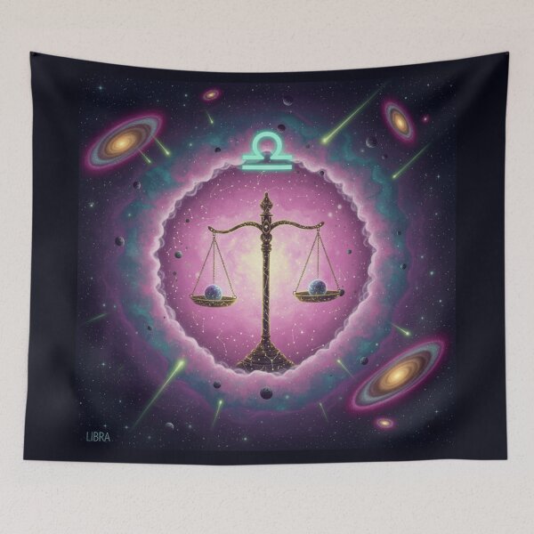 Item preview, Libra Zodiac Sign Art – Libra Scales Illustration designed and sold by Live_With_Suzy.