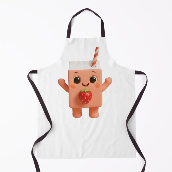 Item preview, Strawberry Milk Box – Cute 3D Kawaii Drink Character designed and sold by HNstory.
