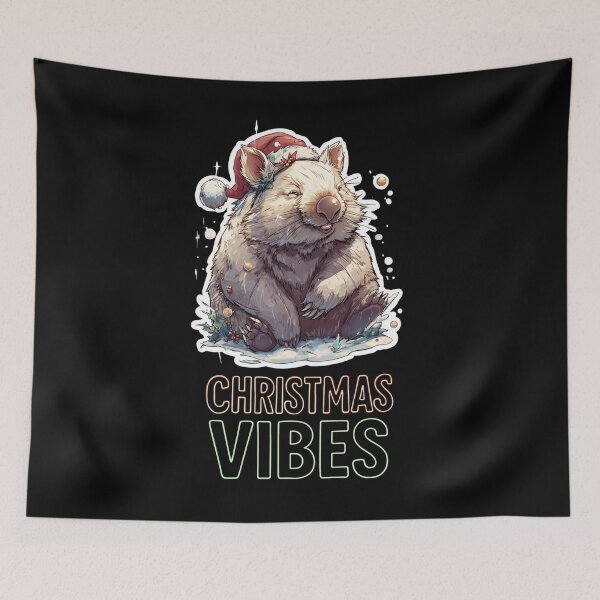 Item preview, Cute Winter Wombat – Holiday Mood Christmas Vibes designed and sold by KZurHTPC.