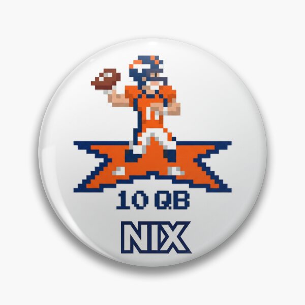 Item preview, Broncos Quarterback Bo Nix as a Retro Video Game Character designed and sold by guitarchalk.