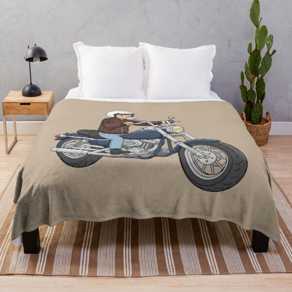 Item preview, Cartoon Biker on Motorcycle – Cute Rider Illustration designed and sold by LMDIGITAL6.