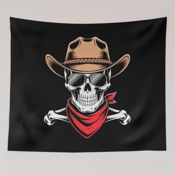 Item preview, Stylish Cowboy Skull Tee for Western Fans designed and sold by Colorful Designs.