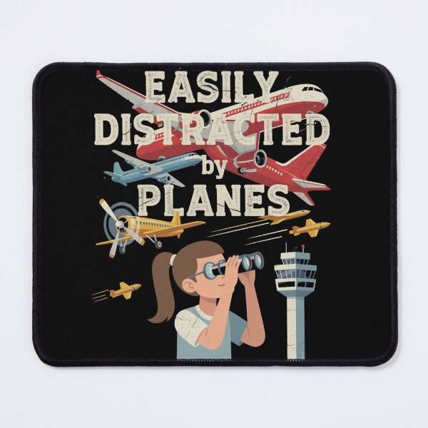 Item preview,  Easily Distracted by Planes – pilot loves planes designed and sold by w66aboo.