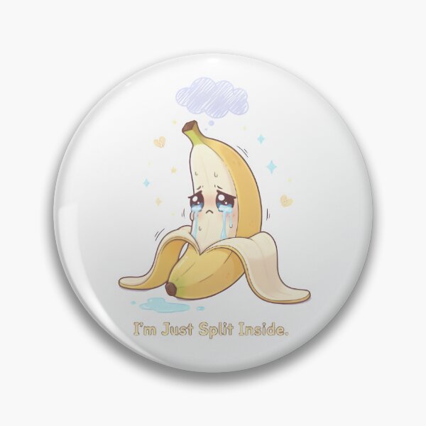Item preview, Lonely Banana – “I’m Just Split Inside” | Funny Sad Fruit Art designed and sold by Snackwear Apparel.