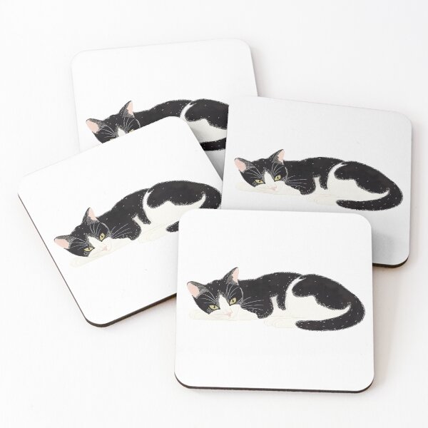 Item preview, Sleepy Tuxedo Cat  designed and sold by xiao xuans.