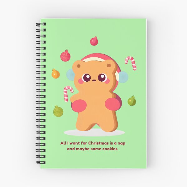 Artikelvorschau, Niedlicher Weihnachtsbär – Nickerchen & Kekse an den Feiertagen entworfen und verkauft von SamartkitDesign.