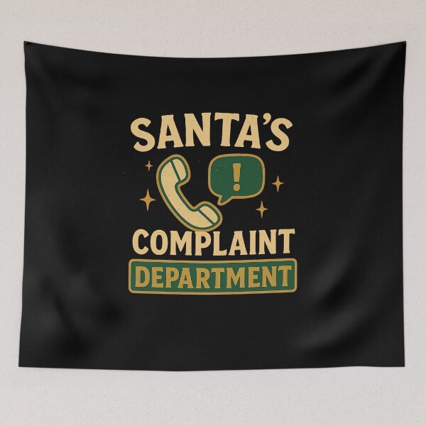 Item preview, Santa’s Complaint Department - Funny Customer Service Christmas Design designed and sold by Work Life Tees.