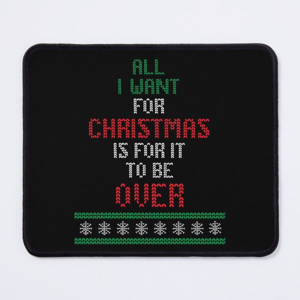 Item preview, All I Want For Christmas is for it to be Over retro knitted ugly sweater design designed and sold by Jdawnink.