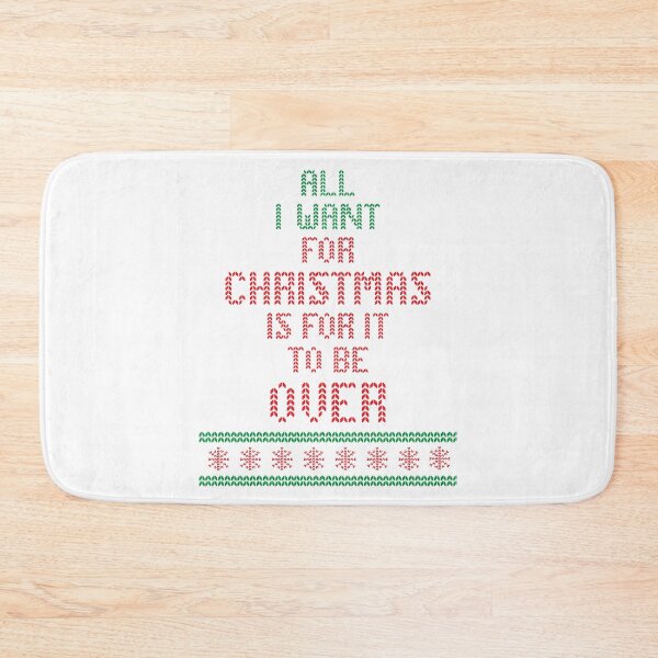 Item preview, All I Want For Christmas is for it to be Over retro knitted ugly sweater design designed and sold by Jdawnink.