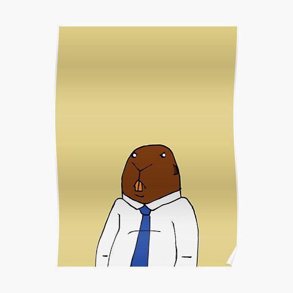 "Office Beaver" Poster for Sale by jpruner Redbubble