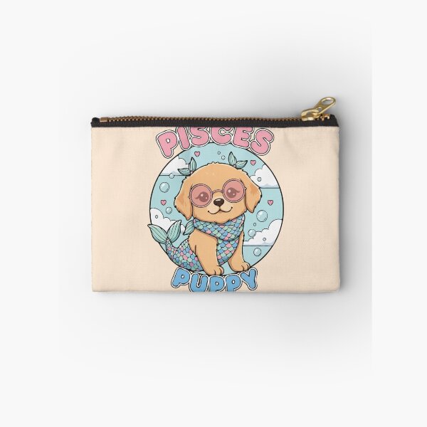 Item preview, Pisces Puppy Zodiac Cute Golden Retriever Dog Design – Horoscope Art designed and sold by The Real Life Symphony.