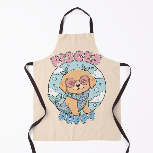 Item preview, Pisces Puppy Zodiac Cute Golden Retriever Dog Design – Horoscope Art designed and sold by The Real Life Symphony.