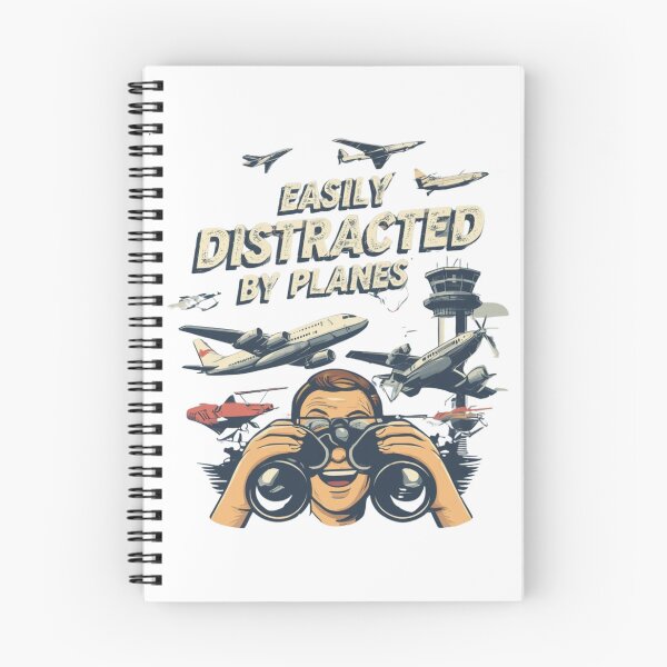 Item preview, Easily Distracted by Planes – pilot airplane addiction designed and sold by w66aboo.