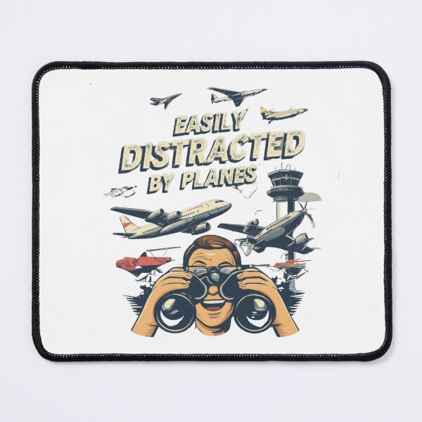 Item preview, Easily Distracted by Planes – pilot airplane addiction designed and sold by w66aboo.