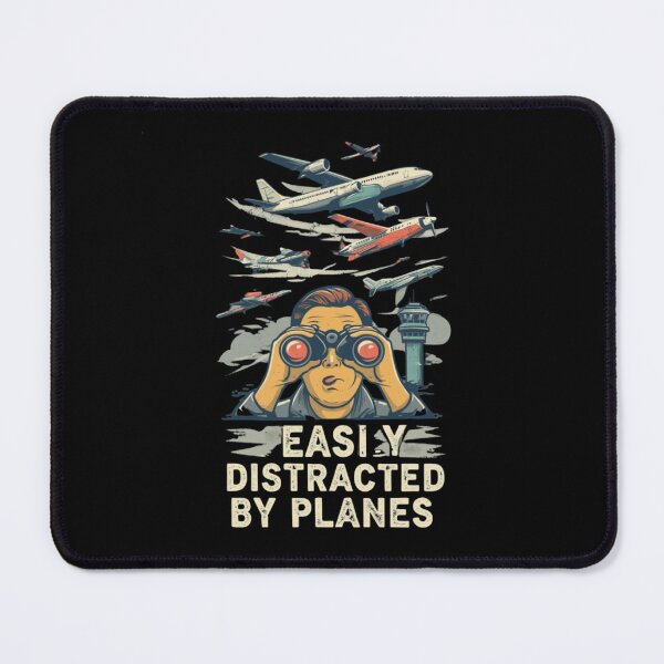 Item preview, Easily Distracted by Planes –flight lover designed and sold by w66aboo.