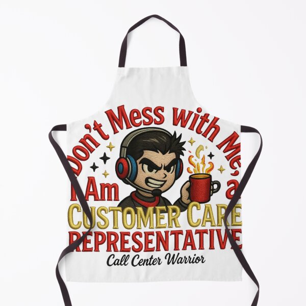 Item preview, Don't Mess with Me Customer Care Rep Embroidery Sticker Tee designed and sold by GeniePixel.