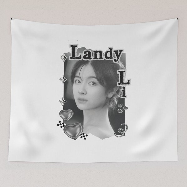 Item preview, Landy Li – Li Landi (李兰迪) Chinese Actress Art Chinese Celebrity Illustration Black and White Collage Digital Art Portrait designed and sold by AJUNICE STUDIO.