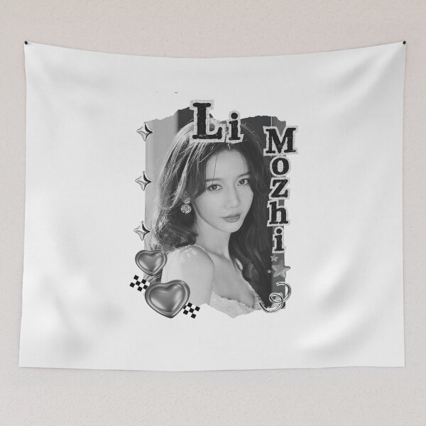 Item preview, Li Mozhi (李墨之) Chinese Actress Art Chinese Celebrity Illustration Black and White Collage Digital Art Portrait designed and sold by AJUNICE STUDIO.