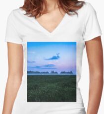 Colours of the night Women's Fitted V-Neck T-Shirt