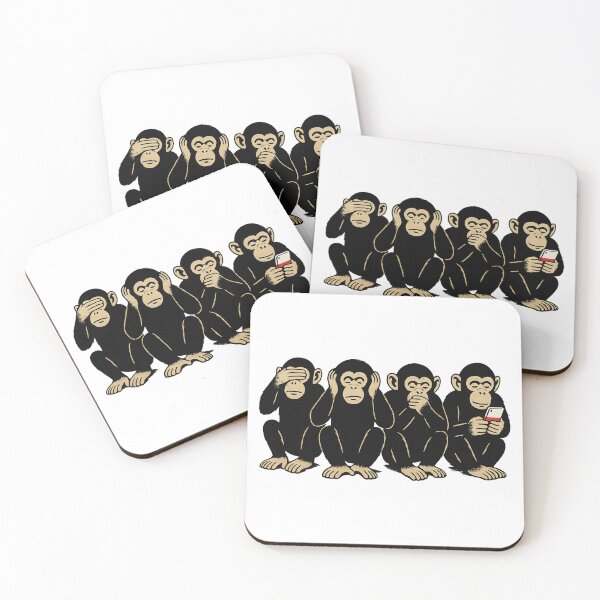 Item preview, The Fourth Monkey – Modern Street Art Stencil designed and sold by Gletschie.
