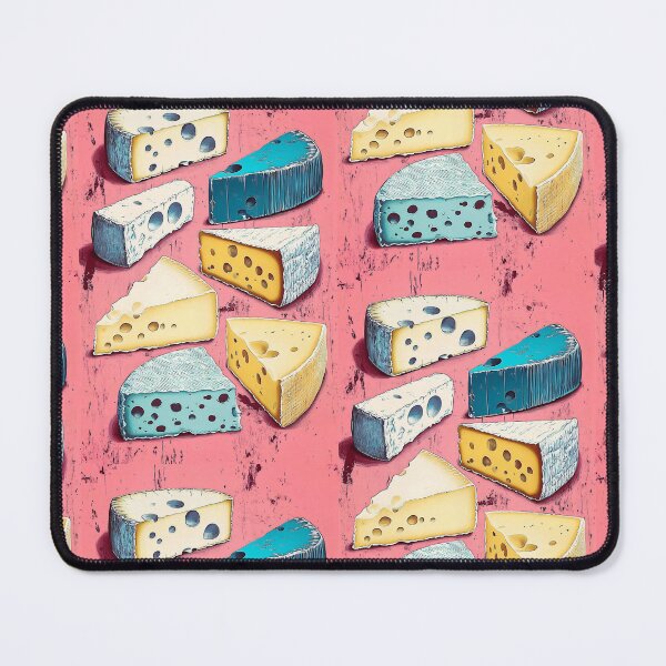 Item preview, Cheese Blocks in Pink: A Playful Exploration of Texture, Color and Artistic Detail designed and sold by OlfactoART Studio.