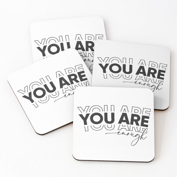 Item preview, YOU ARE enough – Affirmation Art Print designed and sold by ManhattanStyle.