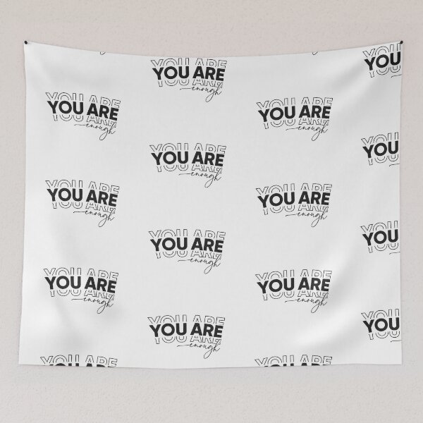 Item preview, YOU ARE enough – Affirmation Art Print designed and sold by ManhattanStyle.