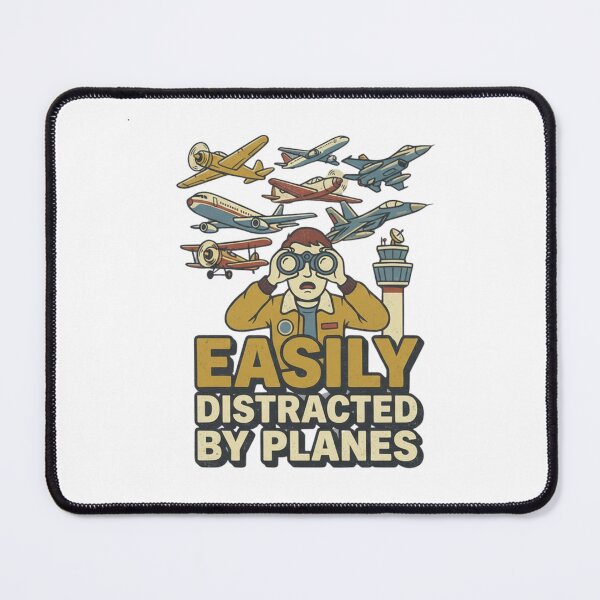 Item preview, Easily Distracted by Planes – cute airplane design designed and sold by w66aboo.