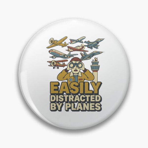 Item preview, Easily Distracted by Planes – cute airplane design designed and sold by w66aboo.
