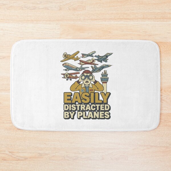 Item preview, Easily Distracted by Planes – cute airplane design designed and sold by w66aboo.