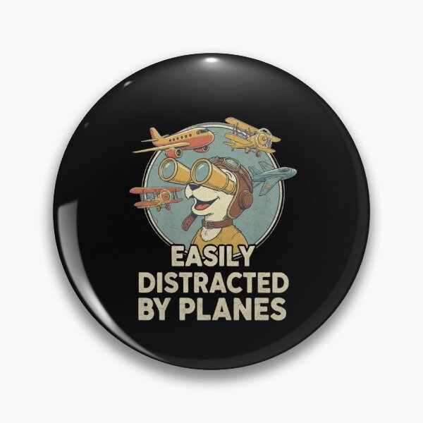 Item preview, Easily Distracted by Planes – airplane enthusiast designed and sold by w66aboo.