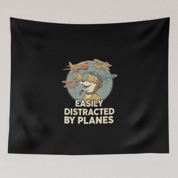 Item preview, Easily Distracted by Planes – airplane enthusiast designed and sold by w66aboo.