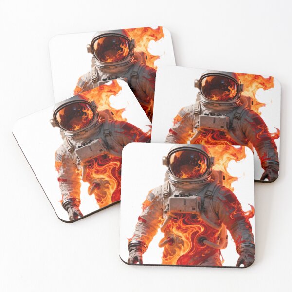 Item preview, Cosmonaut with Abstract Fire designed and sold by SuperAIstar.
