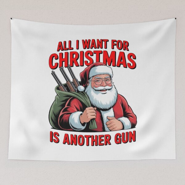Item preview, All santa Want for Christmas is Another Gun funny lovers designed and sold by DOPANDA ..