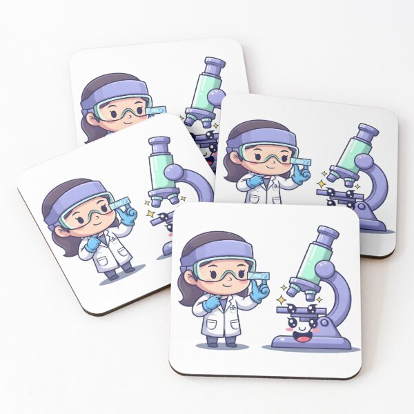 Item preview, Young Scientist Girl With Microscope Science Education Design designed and sold by Motivation Station.