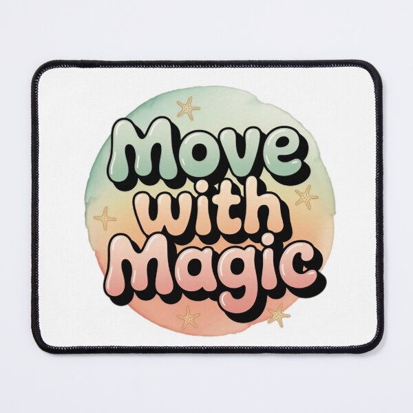 Item preview, Move With Magic , Pastel Aesthetic Motivational Quote designed and sold by NRcollections24.