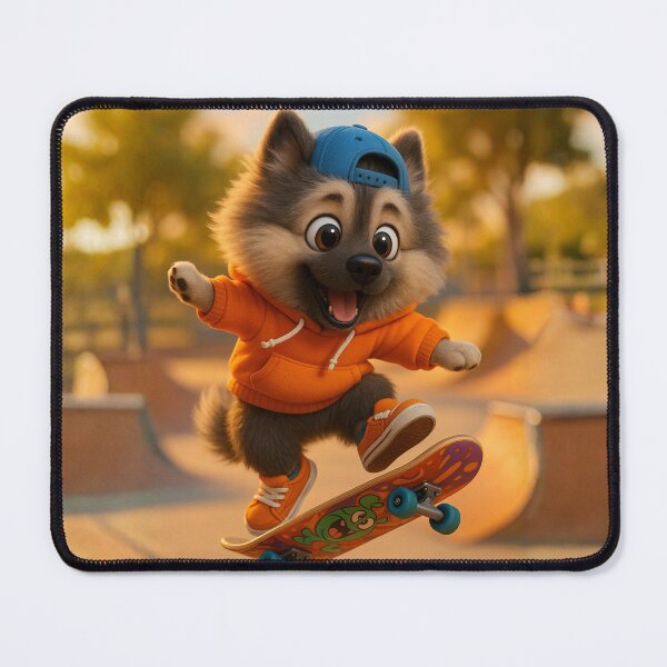 Item preview, Skater Keeshond designed and sold by Sillytoe.