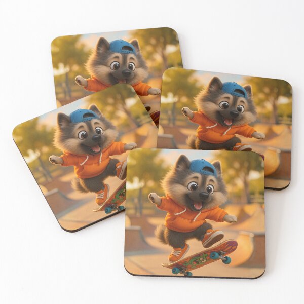 Item preview, Skater Keeshond designed and sold by Sillytoe.