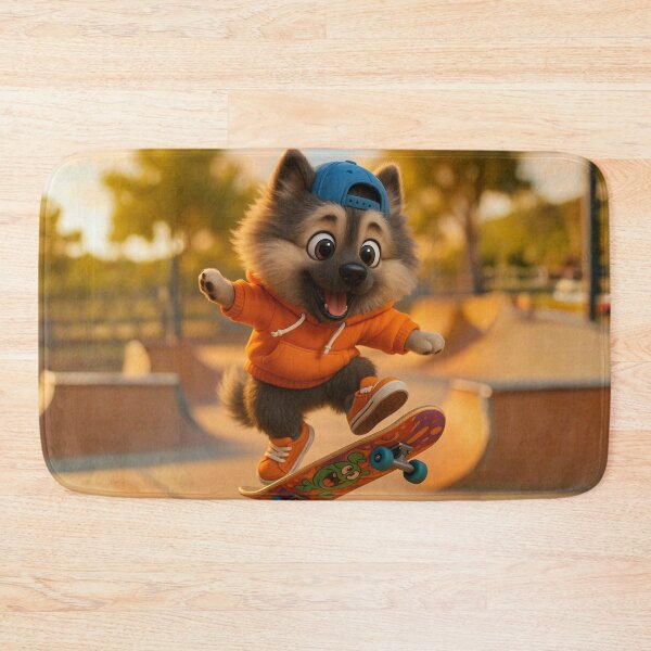 Item preview, Skater Keeshond designed and sold by Sillytoe.