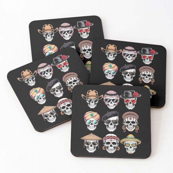 Item preview, Halloween Skulls Around The World designed and sold by Colorful Designs.