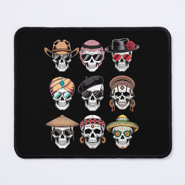 Item preview, Halloween Skulls Around The World designed and sold by Colorful Designs.