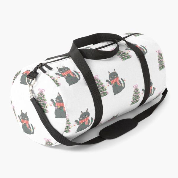 Item preview, The cat decorates the Christmas tree with Christmas lights. designed and sold by Designfs.