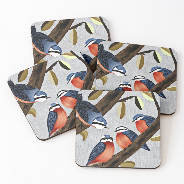 Item preview, Nuthatches designed and sold by Anne's Drawing and Design.