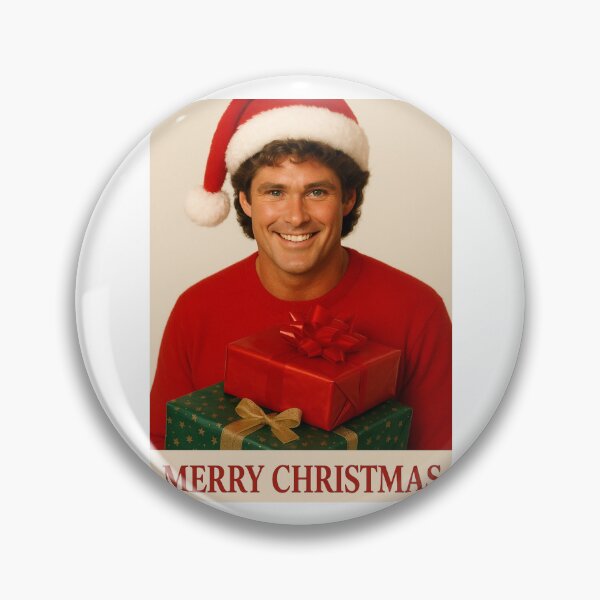 Item preview, David Hasselhoff christmas xmas holiday merry gift hat meme funny prank weird designed and sold by CheeseBlueprint.