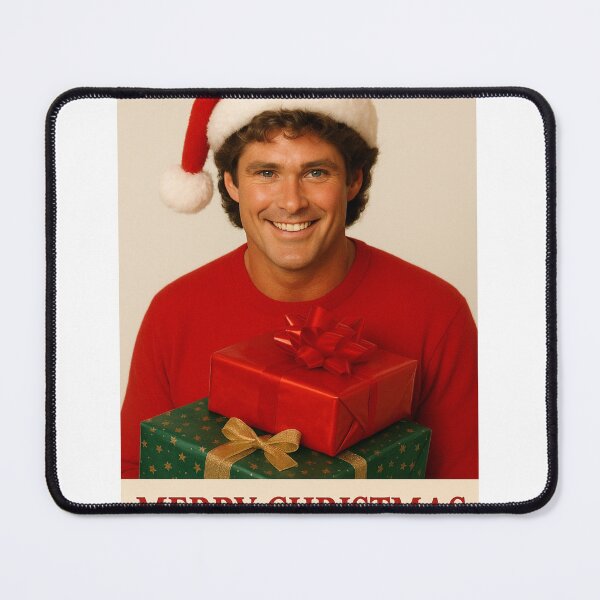 Item preview, David Hasselhoff christmas xmas holiday merry gift hat meme funny prank weird designed and sold by CheeseBlueprint.
