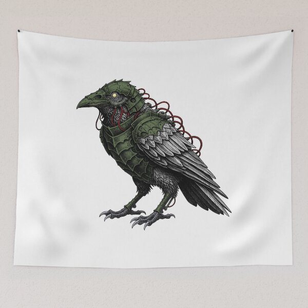 Item preview, Futuristic raven designed and sold by krabbaraban.