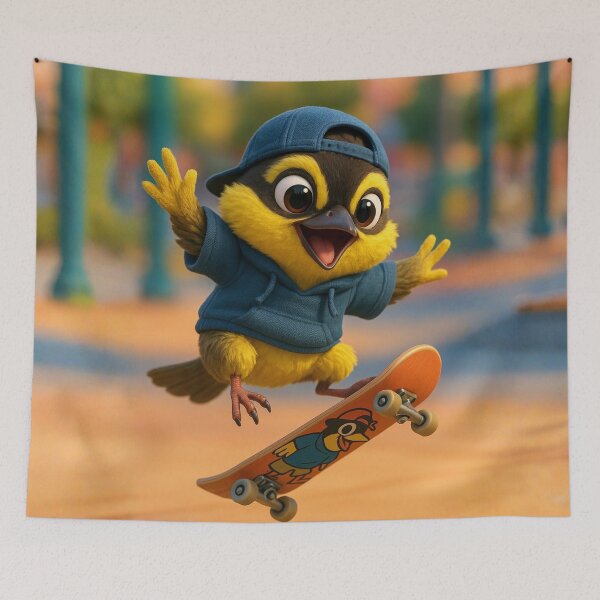 Item preview, Skater Kentucky Warbler designed and sold by Sillytoe.